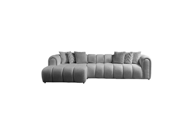 Varrel Sofa med divan 3-seter - Grå - Møbler - Sofaer - Sofa med sjeselong