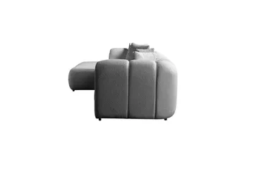 Varrel Sofa med divan 3-seter - Grå - Møbler - Sofaer - Sofa med sjeselong