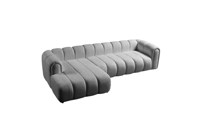 Varrel Sofa med divan 3-seter - Grå - Møbler - Sofaer - Sofa med sjeselong