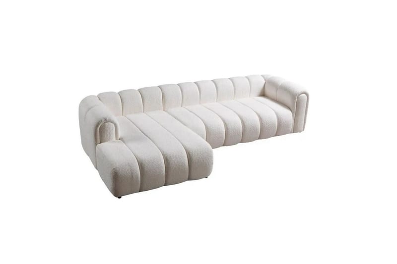 Varrel Sofa med divan 3-seter - Hvit - Møbler - Sofaer - Sofa med sjeselong