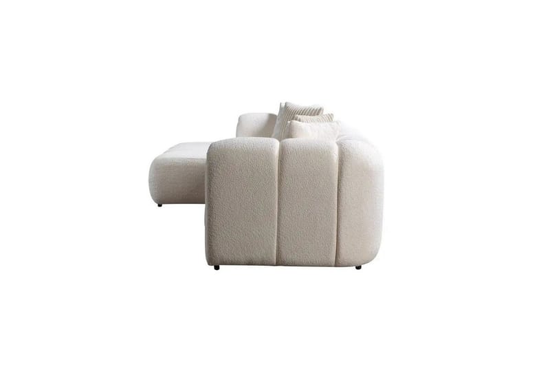 Varrel Sofa med divan 3-seter - Hvit - Møbler - Sofaer - Sofa med sjeselong