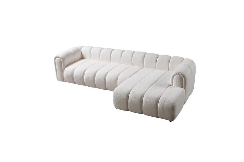Varrel Sofa med divan 3-seter - Hvit - Møbler - Sofaer - Sofa med sjeselong