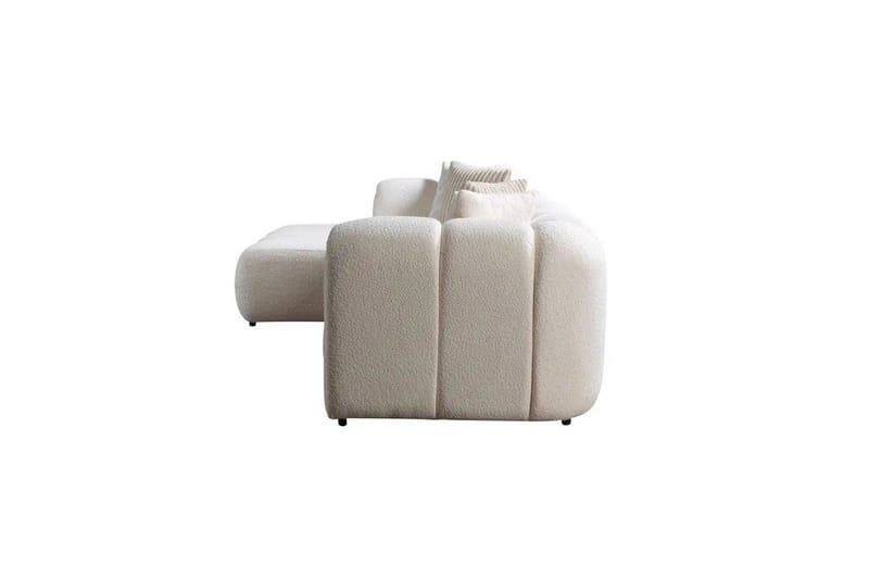 Varrel Sofa med divan 3-seter - Hvit - Møbler - Sofaer - Sofa med sjeselong