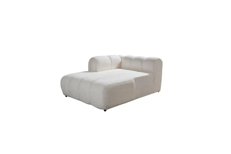Varrel Sofa med divan 3-seter - Hvit - Møbler - Sofaer - Sofa med sjeselong