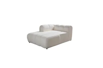 Varrel Sofa med divan 3-seter - Hvit - Møbler - Sofaer - Sofa med sjeselong