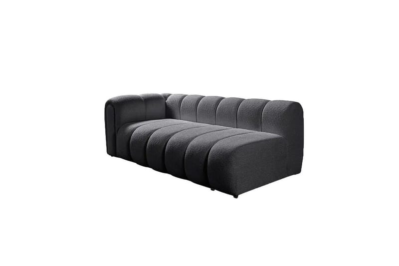 Varrel Sofa med divan 3-seter - Mørkgrå - Møbler - Sofaer - Sofa med sjeselong