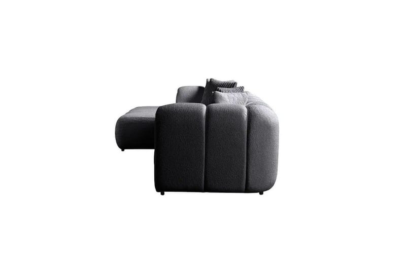 Varrel Sofa med divan 3-seter - Mørkgrå - Møbler - Sofaer - Sofa med sjeselong