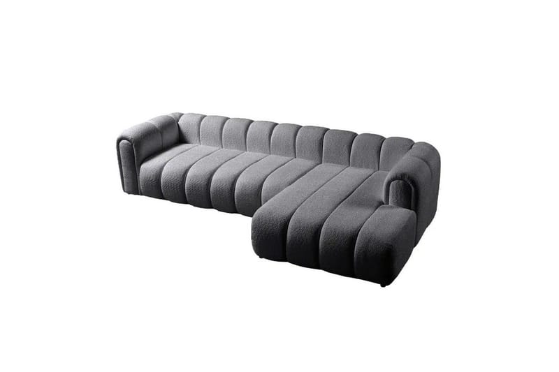 Varrel Sofa med divan 3-seter - Mørkgrå - Møbler - Sofaer - Sofa med sjeselong