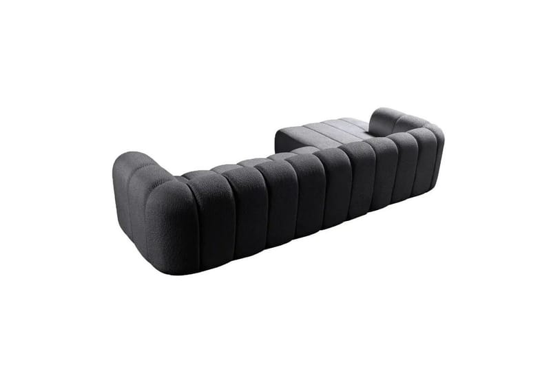 Varrel Sofa med divan 3-seter - Mørkgrå - Møbler - Sofaer - Sofa med sjeselong