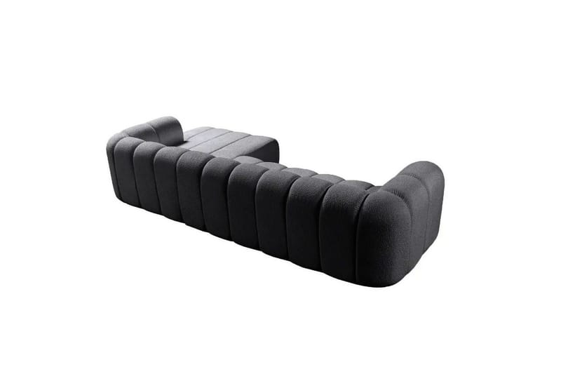Varrel Sofa med divan 3-seter - Mørkgrå - Møbler - Sofaer - Sofa med sjeselong