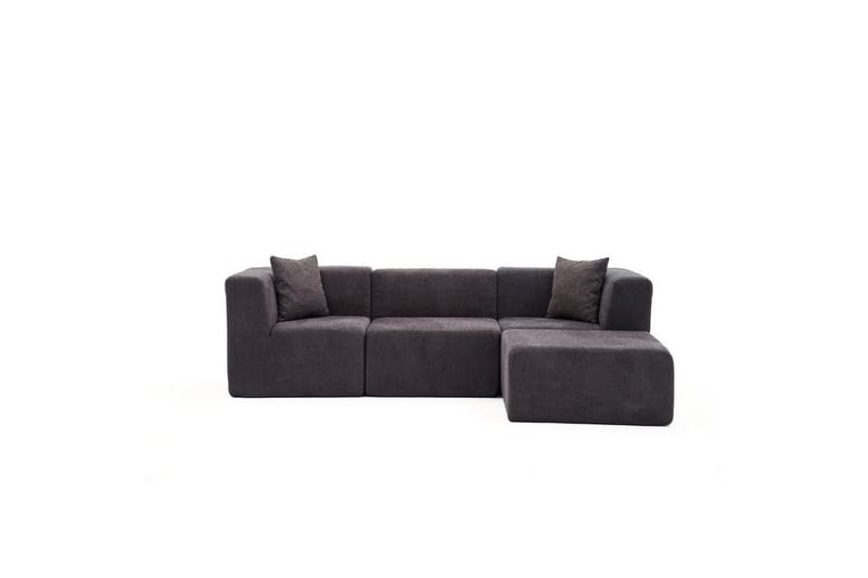 Veyno Sofa med Divan 3-sits - Antrasitt - Møbler - Sofaer - Sofa med sjeselong