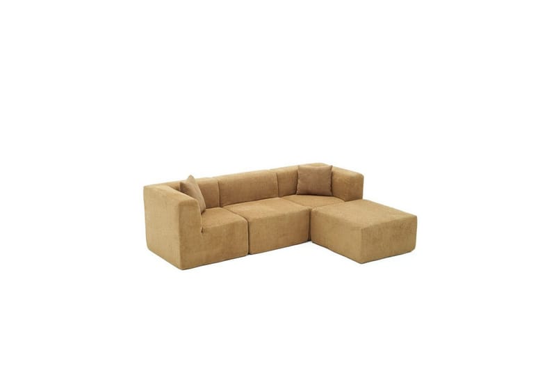 Veyno Sofa med Divan 3-sits - Brun - Møbler - Sofaer - Sofa med sjeselong