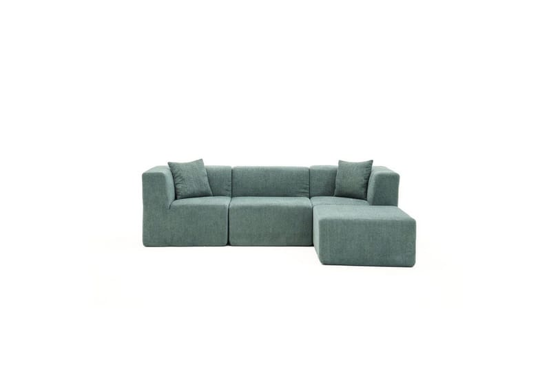 Veyno Sofa med Divan 3-sits - Grønn - Møbler - Sofaer - Sofa med sjeselong