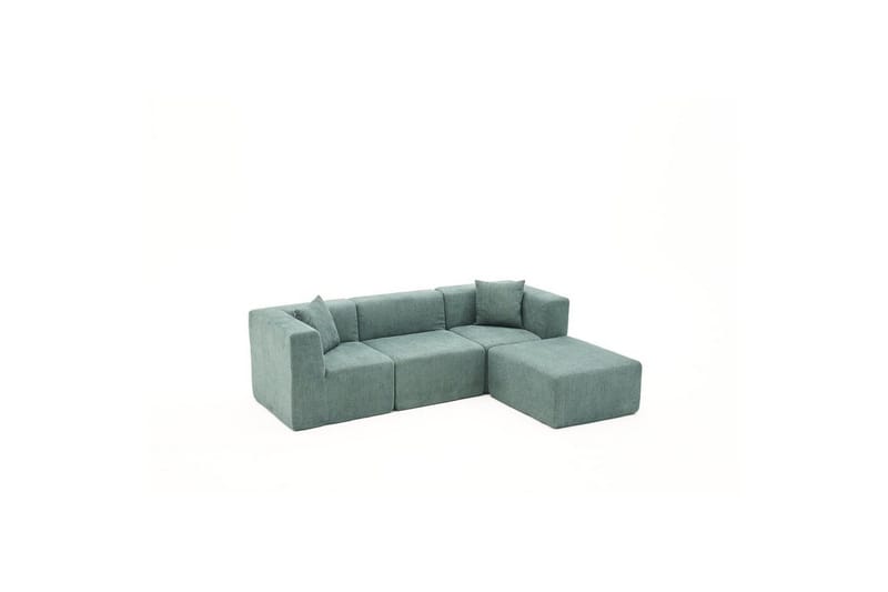 Veyno Sofa med Divan 3-sits - Grønn - Møbler - Sofaer - Sofa med sjeselong