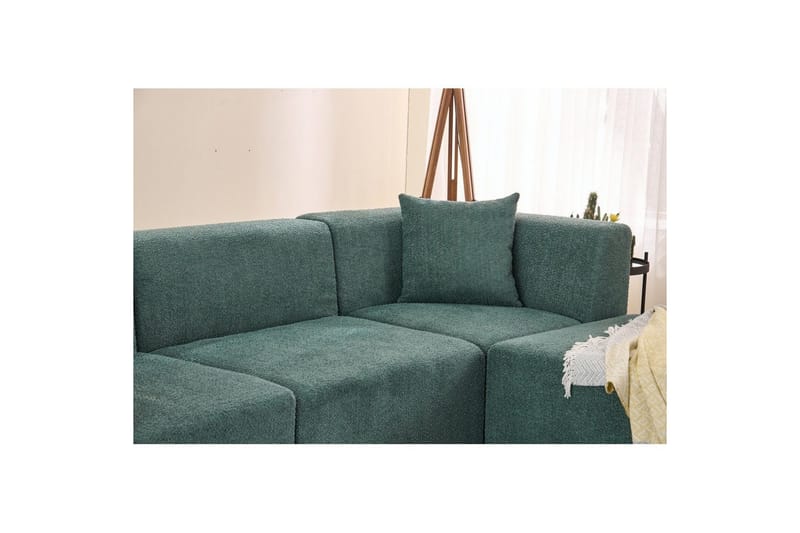 Veyno Sofa med Divan 3-sits - Grønn - Møbler - Sofaer - Sofa med sjeselong