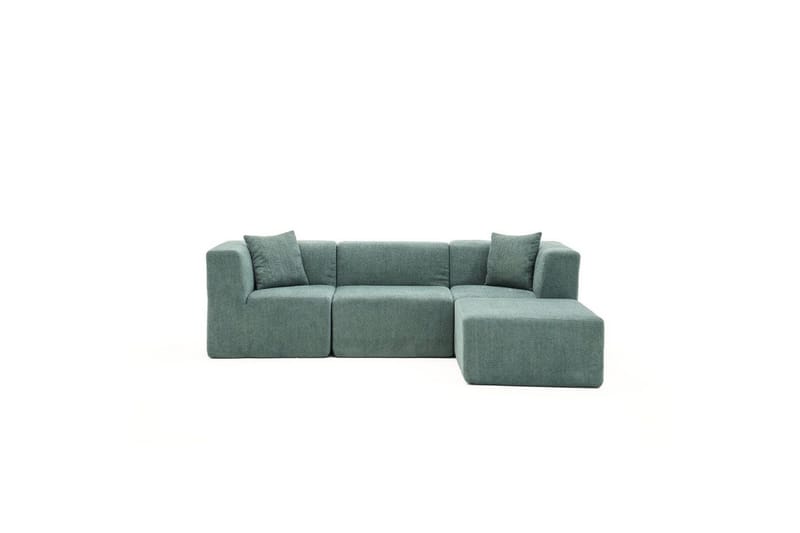 Veyno Sofa med Divan 3-sits - Grønn - Møbler - Sofaer - Sofa med sjeselong