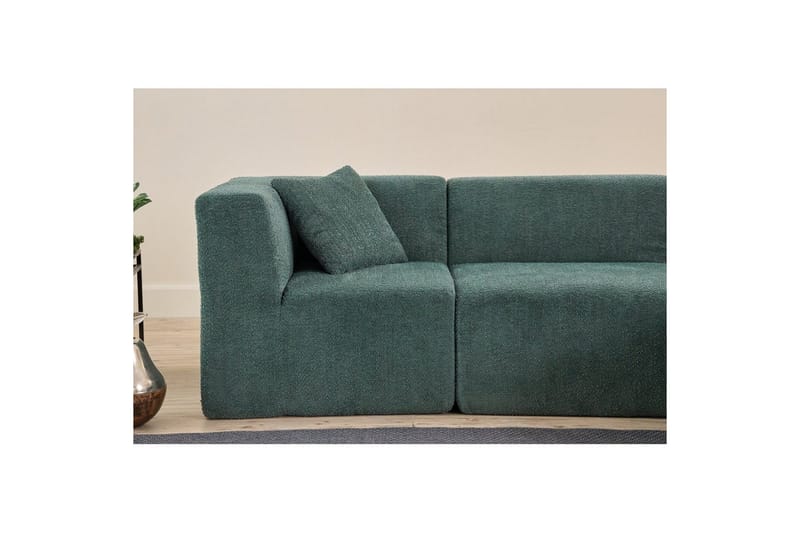 Veyno Sofa med Divan 3-sits - Grønn - Møbler - Sofaer - Sofa med sjeselong