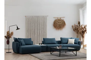 Viimse 3-seter Venstrevendt Sofa med Sjeselong 425 cm i Stoff - Blå - Møbler - Sofaer - Sofa med sjeselong