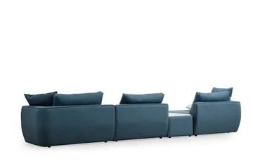 Viimse 3-seter Venstrevendt Sofa med Sjeselong 425 cm i Stoff - Blå - Møbler - Sofaer - Sofa med sjeselong