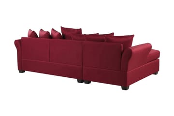 Vikna 3-seters Hjørnesofa - Mørkerød - Møbler - Sofaer - Sofa med sjeselong