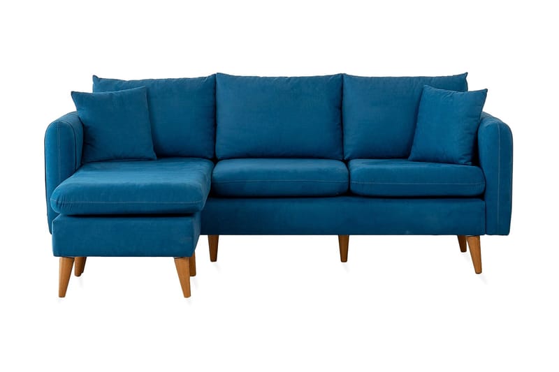 Wardenburg Divansofa Venstre - Blå - Møbler - Sofaer - Sofa med sjeselong