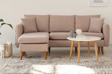 Wardenburg Divansofa Venstre - Brun - Møbler - Sofaer - Sofa med sjeselong