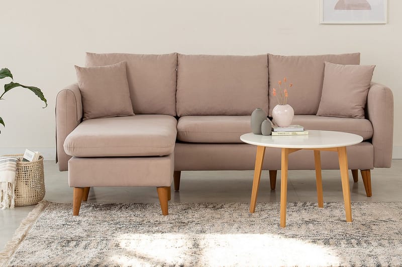 Wardenburg Divansofa Venstre - Brun - Møbler - Sofaer - Sofa med sjeselong