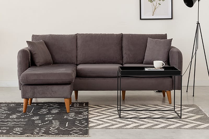 Wardenburg Divansofa Venstre - Grå - Møbler - Sofaer - Sofa med sjeselong