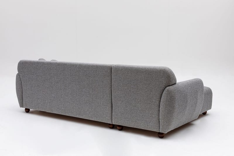 Whitecliffs Divansofa 3-seters - Grå - Møbler - Sofaer - Sofa med sjeselong - 3 seters sofa med divan
