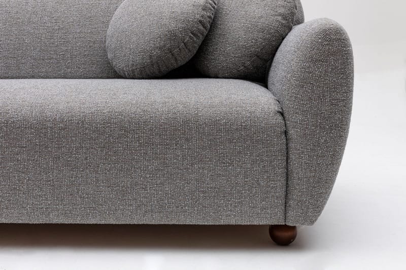 Whitecliffs Divansofa 3-seters - Grå - Møbler - Sofaer - Sofa med sjeselong - 3 seters sofa med divan