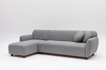 Whitecliffs Divansofa 3-seters - Grå - Møbler - Sofaer - Sofa med sjeselong - 3 seters sofa med divan