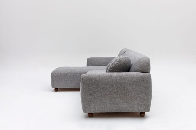 Whitecliffs Divansofa 3-seters - Grå - Møbler - Sofaer - Sofa med sjeselong - 3 seters sofa med divan