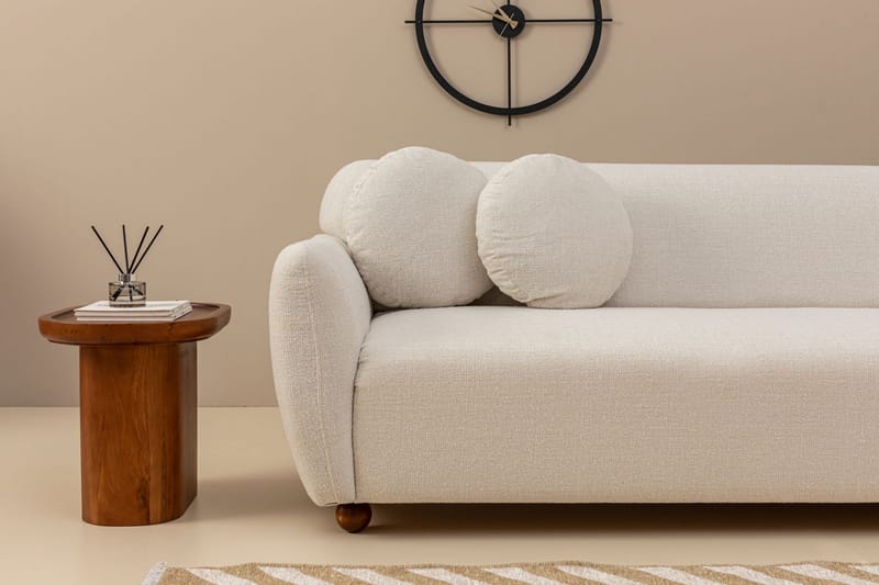 Whitecliffs Divansofa 3-seters - Hvit - Møbler - Sofaer - Sofa med sjeselong - 3 seters sofa med divan