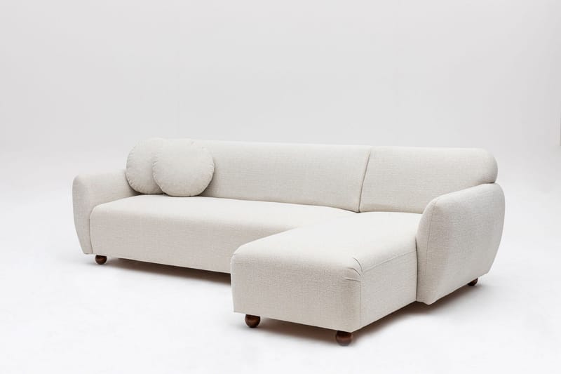 Whitecliffs Divansofa 3-seters - Hvit - Møbler - Sofaer - Sofa med sjeselong - 3 seters sofa med divan