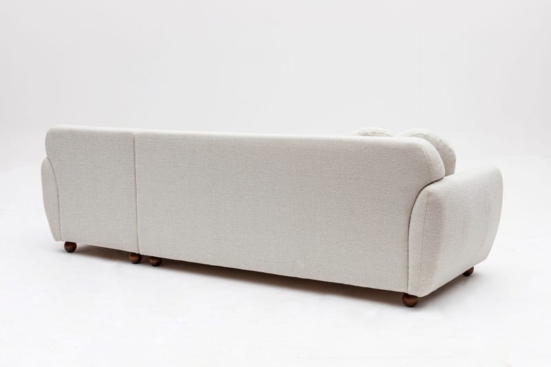 Whitecliffs Divansofa 3-seters - Hvit - Møbler - Sofaer - Sofa med sjeselong - 3 seters sofa med divan