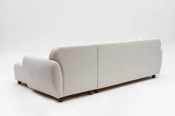 Whitecliffs Divansofa 3-seters - Hvit - Møbler - Sofaer - Sofa med sjeselong - 3 seters sofa med divan