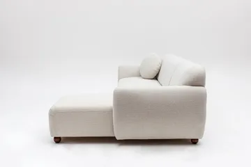 Whitecliffs Divansofa 3-seters - Hvit - Møbler - Sofaer - Sofa med sjeselong - 3 seters sofa med divan