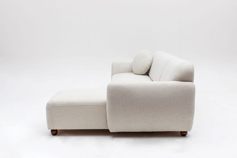 Whitecliffs Divansofa 3-seters - Hvit - Møbler - Sofaer - Sofa med sjeselong - 3 seters sofa med divan
