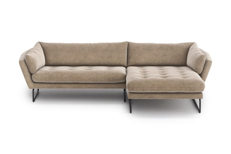 Ynnabo Divansofa - Beige - Sofa med sjeselong - 4 seters sofa med divan