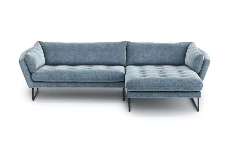 Ynnabo Divansofa - Blå - Sofa med sjeselong - 4 seters sofa med divan