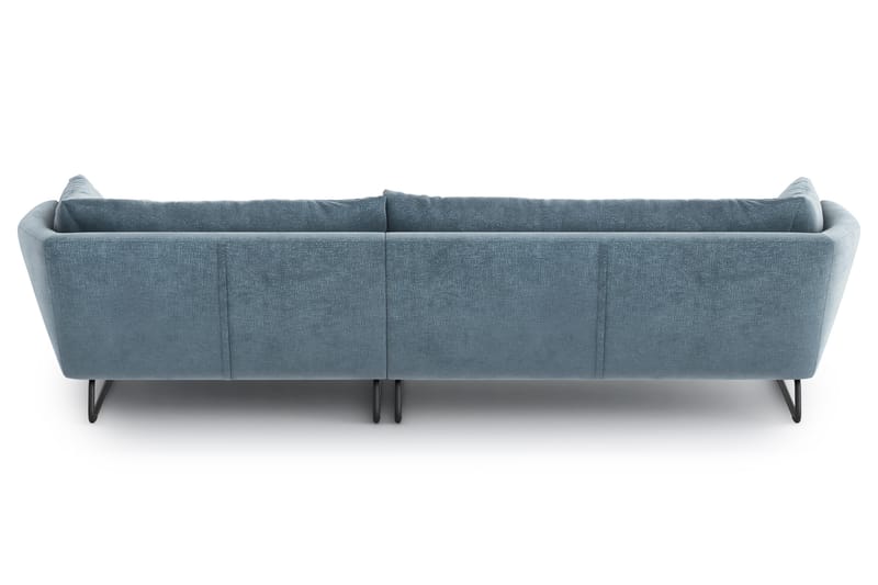 Ynnabo Divansofa - Blå - Sofa med sjeselong - 4 seters sofa med divan