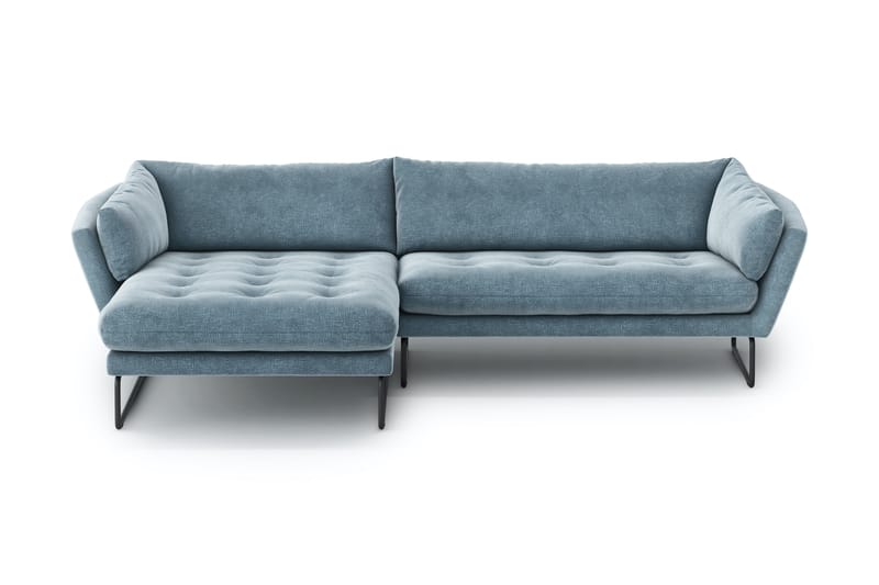 Ynnabo Divansofa - Blå - Sofa med sjeselong - 4 seters sofa med divan