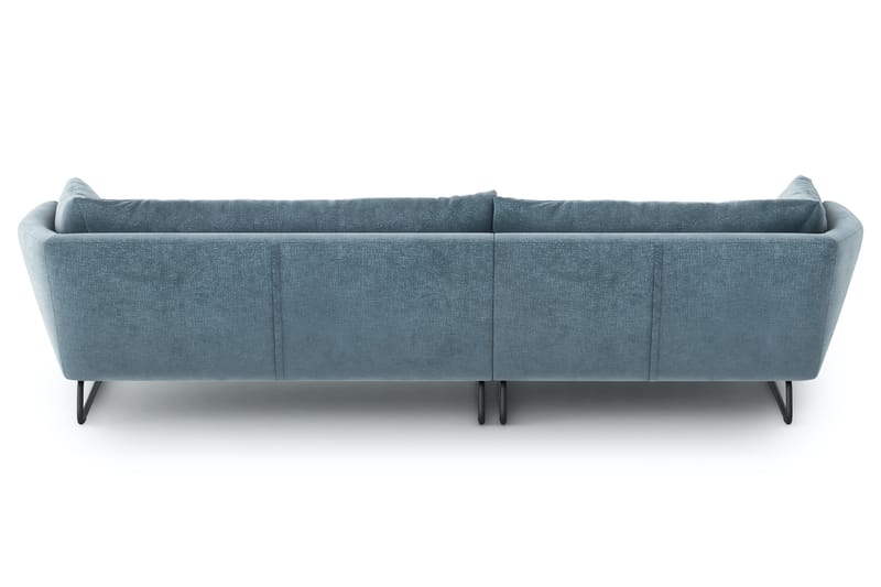 Ynnabo Divansofa - Blå - Sofa med sjeselong - 4 seters sofa med divan