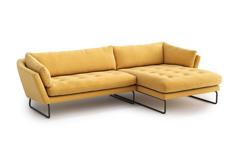Ynnabo Divansofa - Gul - Møbler - Sofaer - Sofa med sjeselong