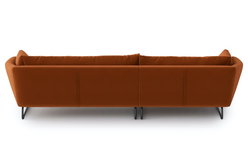 Ynnabo Divansofa - Rød - Sofa med sjeselong - 4 seters sofa med divan