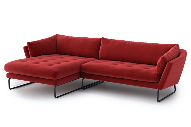 Ynnabo Divansofa - Rød - Møbler - Sofaer - Sofa med sjeselong