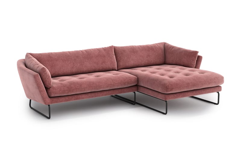 Ynnabo Divansofa - Rosa - Møbler - Sofaer - Sofa med sjeselong