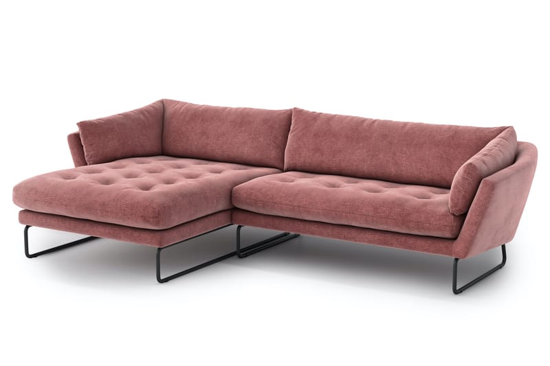 Ynnabo Divansofa - Rosa - Møbler - Sofaer - Sofa med sjeselong