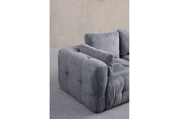 Yvara Sofa med Divan 2-sits - Grå - Møbler - Sofaer - Modulsofaer - Komplett modulsofa