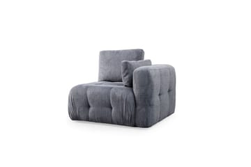 Yvara Sofa med Divan 2-sits - Grå - Møbler - Sofaer - Modulsofaer - Komplett modulsofa